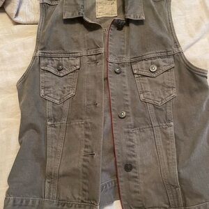 Denim Grey Allsaints Vest